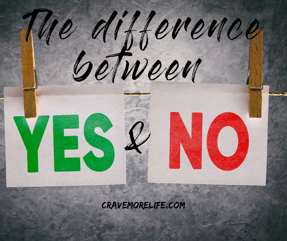 The difference between YES and NO